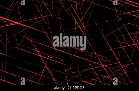 Grungen Sie rote Linien und Punkte auf einem roten Hintergrund - Vektor Stockfoto