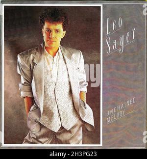 Vintage Vinyl Recording - Sayer, Leo - Unchained Melody - D - 1985 Stockfoto