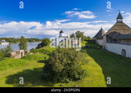 Alte historische alte Ladoga Festung im Dorf Staraya Ladoga - Leningrad Region Russland Stockfoto