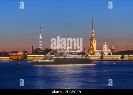 Die Festung von Peter-Pavel in Sankt-Petersburg - Russland Stockfoto