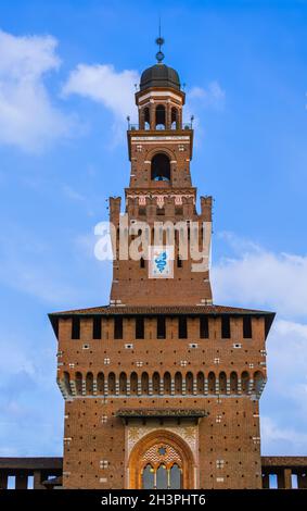 Schloss Sforza in Mailand Italien Stockfoto