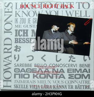 Howard Jones 1984 Bounce Right Back 12 Inch Single Record 80s Vinyl Album Stockfoto
