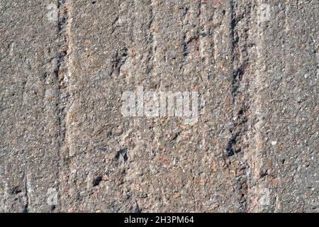 Die Falze in der Wand des Betons auf dem bebauten Bestand Aus Beton Stockfoto