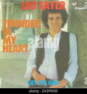 Vintage Vinyl Recording - Sayer, Leo - Thunder in My Heart - D - 1977 Stockfoto