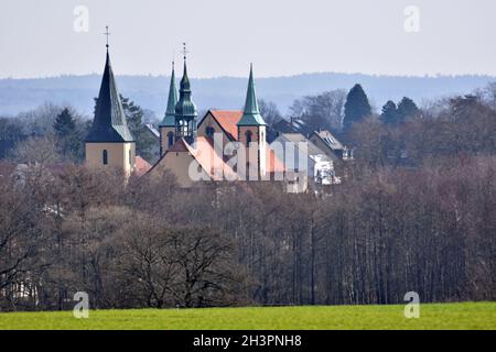 Kirche des heiligen Johannes des ehemaligen Klosters Rulle Stockfoto