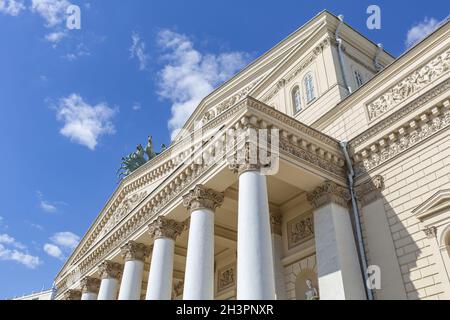 Das Bolschoi Theater. Historisches Gebäude im Zentrum von Moskau, Russland Stockfoto
