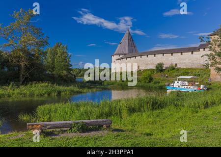 Alte historische alte Ladoga Festung im Dorf Staraya Ladoga - Leningrad Region Russland Stockfoto