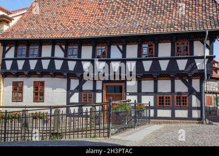 Bilder aus der Weltkulturerbestadt Quedlinburg Stockfoto