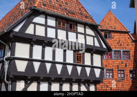 Bilder aus der Weltkulturerbestadt Quedlinburg Stockfoto