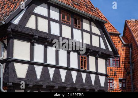 Bilder aus der Weltkulturerbestadt Quedlinburg Stockfoto