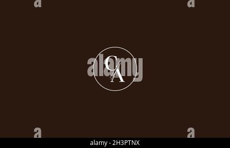 BUCHSTABEN CA-LOGO-DESIGN MIT NEGATIVEM PLATZEFFEKT FÜR DIE ILLUSTRATION Stock Vektor