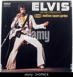 1972 Elvis Presley Live Madison Square Garden Nyc Live Album Lp Original Vintage Vinyl Schallplattencover Stockfoto