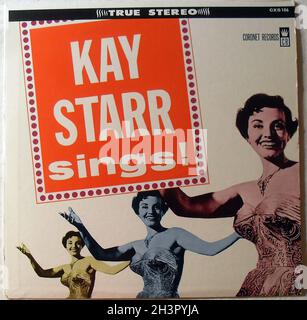 60s Original Vintage Vinyl LP Record Kay Starr singt Stockfoto