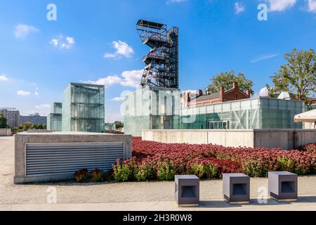 Der neue Teil des Schlesischen Museum in Kattowitz, Polen. Stockfoto