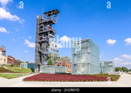 Der neue Teil des Schlesischen Museum in Kattowitz, Polen. Stockfoto