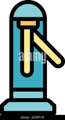 Auf Drehkreuz-Symbol zugreifen. Kontur Zugriff Drehkreuz Vektor Symbol Farbe flach isoliert Stock Vektor