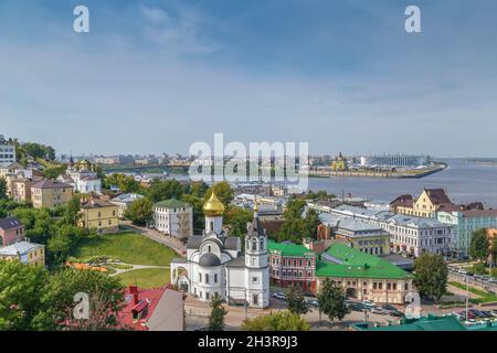 Tempel der Kasaner Ikone der Gottesmutter, Nischni Nowgorod, Russland Stockfoto