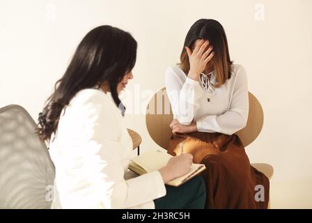 Coaching von Work Health and Life Balance Konzept Stockfoto