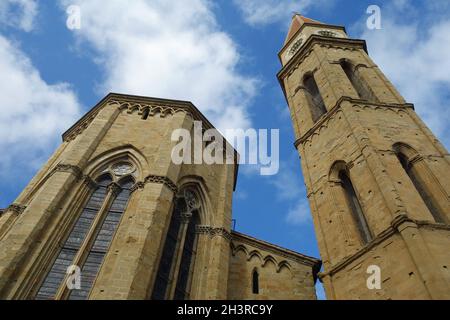 Kirche Santa Maria della Pieve in Arezzo Stockfoto