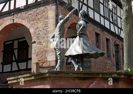 Historische Altstadt von Schlitz Stockfoto