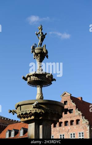 Lunabrunnen in Lüneburg Stockfoto