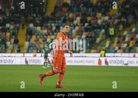 Udine, Italien. Oktober 2021. 1 Marco Silvestri -Udinese während Udinese Calcio vs Hellas Verona FC, italienische Fußballserie Ein Spiel in Udine, Italien, Oktober 27 2021 Quelle: Independent Photo Agency/Alamy Live News Stockfoto