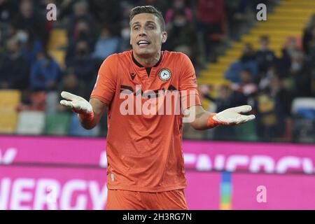 Udine, Italien. Oktober 2021. 1 Marco silvestri -Udinese während Udinese Calcio vs Hellas Verona FC, italienische Fußballserie Ein Spiel in Udine, Italien, Oktober 27 2021 Quelle: Independent Photo Agency/Alamy Live News Stockfoto