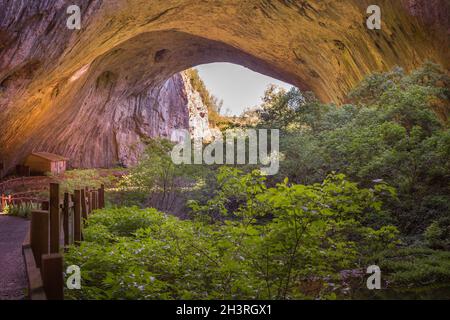 Devetashka Höhle in Bulgarien, Innenansicht Stockfoto