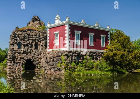 Woerlitzer Park Villa Hamilton - Englische Anlage der Woerlitz Villa Hamilton Stockfoto