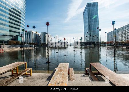 Takis Basin in La Défense, Paris Stockfoto