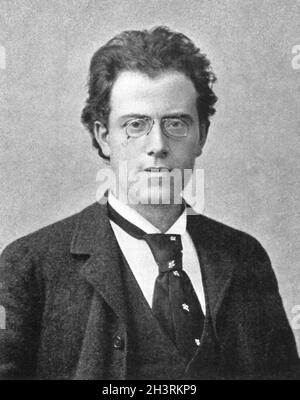 Gustav Mahler - fotografisches Porträt von Leonhard Berlin-Bieber Stockfoto