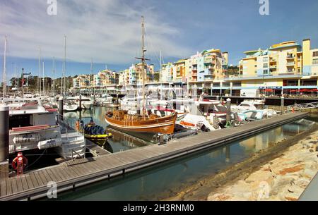Marina in Albufeira, Algarve - Portugal Stockfoto