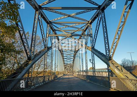 Alte Harburger Elbbrücke, Harburg, Hamburg, Deutschland Stockfoto