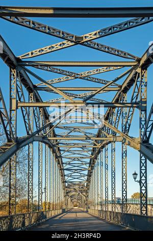 Alte Harburger Elbbrücke, Harburg, Hamburg, Deutschland Stockfoto