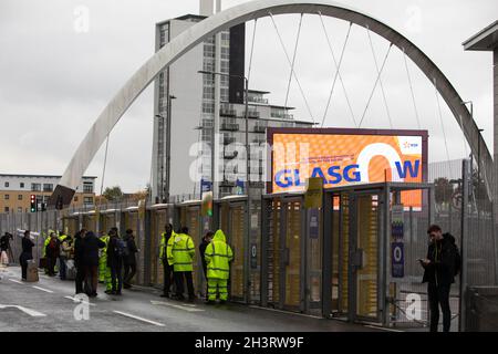 Glasgow, Großbritannien. Außenansicht der Veranstaltungsorte der 26. UN-Klimakonferenz, bekannt als COP26, in Glasgow, Großbritannien, am 30. Oktober 2021. Foto: Jeremy Sutton-Hibbert/Alamy Live News. Stockfoto