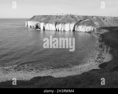 ' FLAMBOROUGH ' , ' UK ' , ' SCHWARZ UND WEISS ' , ' BILDER ' .' SEASCAPE ' Stockfoto