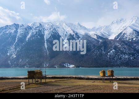 Ranwu Seenlandschaft in Tibet Stockfoto