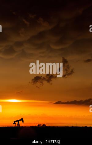 Prairie Storm Clouds Kanada Stockfoto