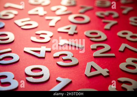 Mathematikhintergrund mit soliden Zahlen Stockfoto