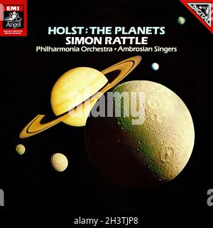 Holst The Planets - Rattle PO EMI Angel 1 - Classical Music Vintage Vinyl Record Stockfoto