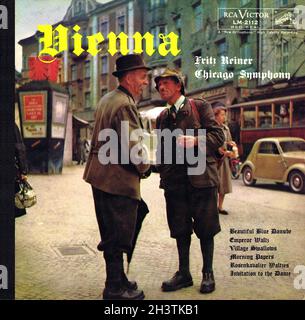Wien â €¢ Musik der Strauss' - Reiner RCA Hardcover - Klassische Musik Vintage Vinyl Schallplatte Stockfoto