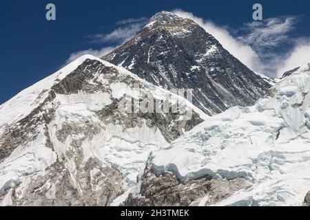 Mt. Everest vom Kala Patthar Gipfel aus gesehen Stockfoto