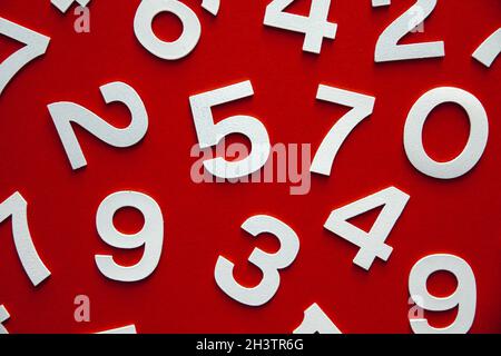 Mathematikhintergrund mit soliden Zahlen Stockfoto