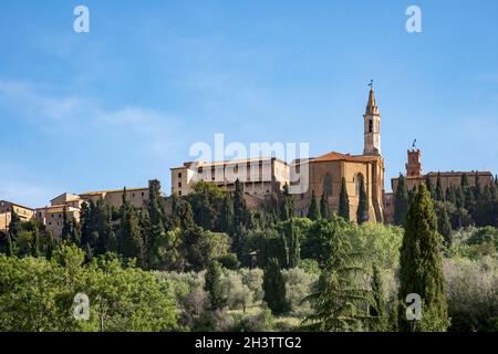 PIENZA, TOSKANA, ITALIEN - MAI 22 : Blick auf Pienza in der Toskana am 22. Mai 2013 Stockfoto