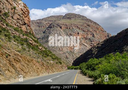 Meiringspoort, Swartberg, Western Cape Province, Südafrika, 22. Dezember 2011. Stockfoto