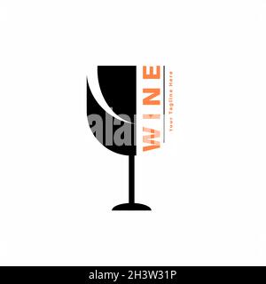 Weinlogo und Markenetikett. Stock Vektor