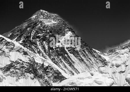 Mount Everest von Kala Patthar aus gesehen Stockfoto