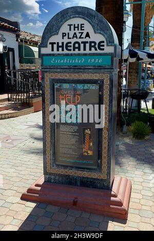 Das Plaza Theatre in der Innenstadt von Palm Springs CA Stockfoto