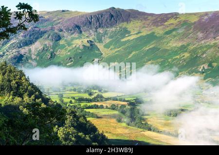 Blick vom Überraschung Blick in der Nähe von Derwentwater Stockfoto