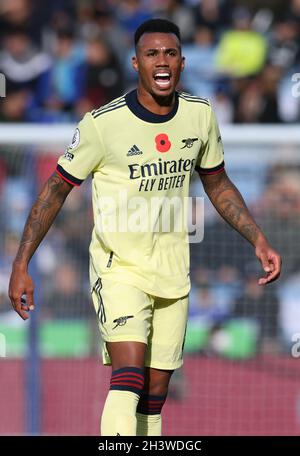 Leicester, England, 30. Oktober 2021. Gabriel von Arsenal während des Spiels der Premier League im King Power Stadium, Leicester. Bildnachweis sollte lauten: Darren Staples / Sportimage Stockfoto